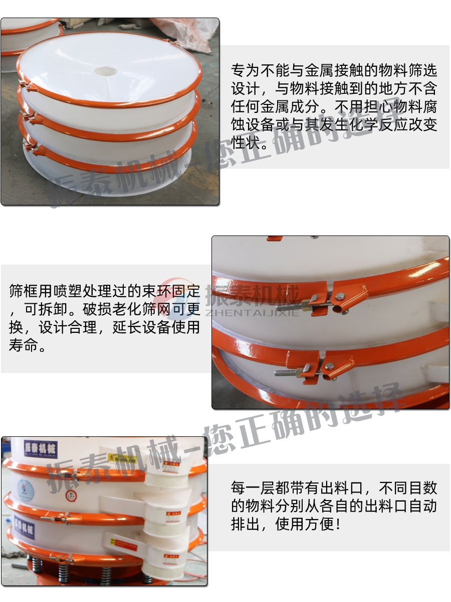 碳酸鈉PP塑料振動篩細節(jié)